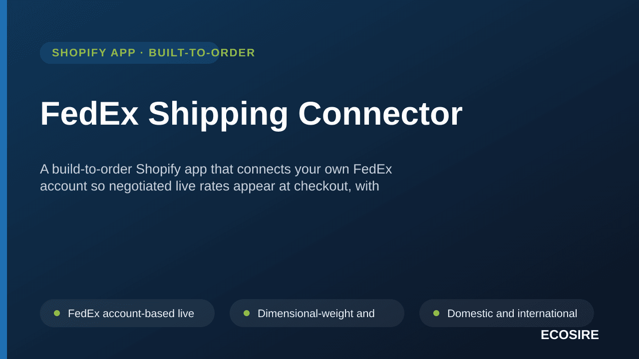FedEx Shipping Connector