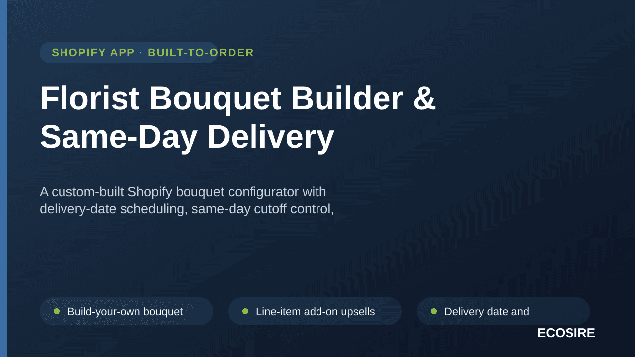 Florist Bouquet Builder & Same-Day Delivery