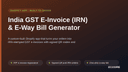 India GST E-Invoice (IRN) & E-Way Bill Generator thumbnail 1