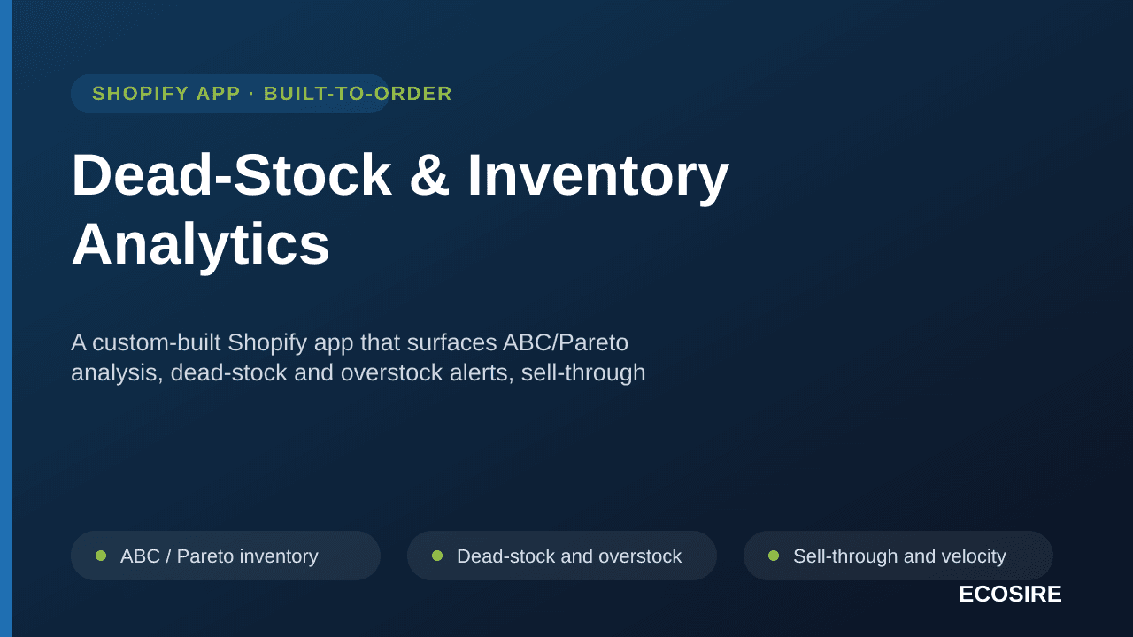 Dead-Stock & Inventory Analytics