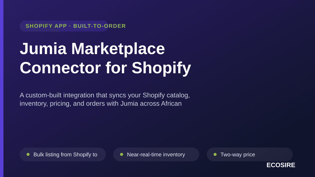 Jumia Marketplace Connector for Shopify