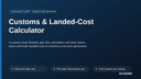 Customs & Landed-Cost Calculator thumbnail 1