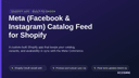 Meta (Facebook & Instagram) Catalog Feed for Shopify thumbnail 1