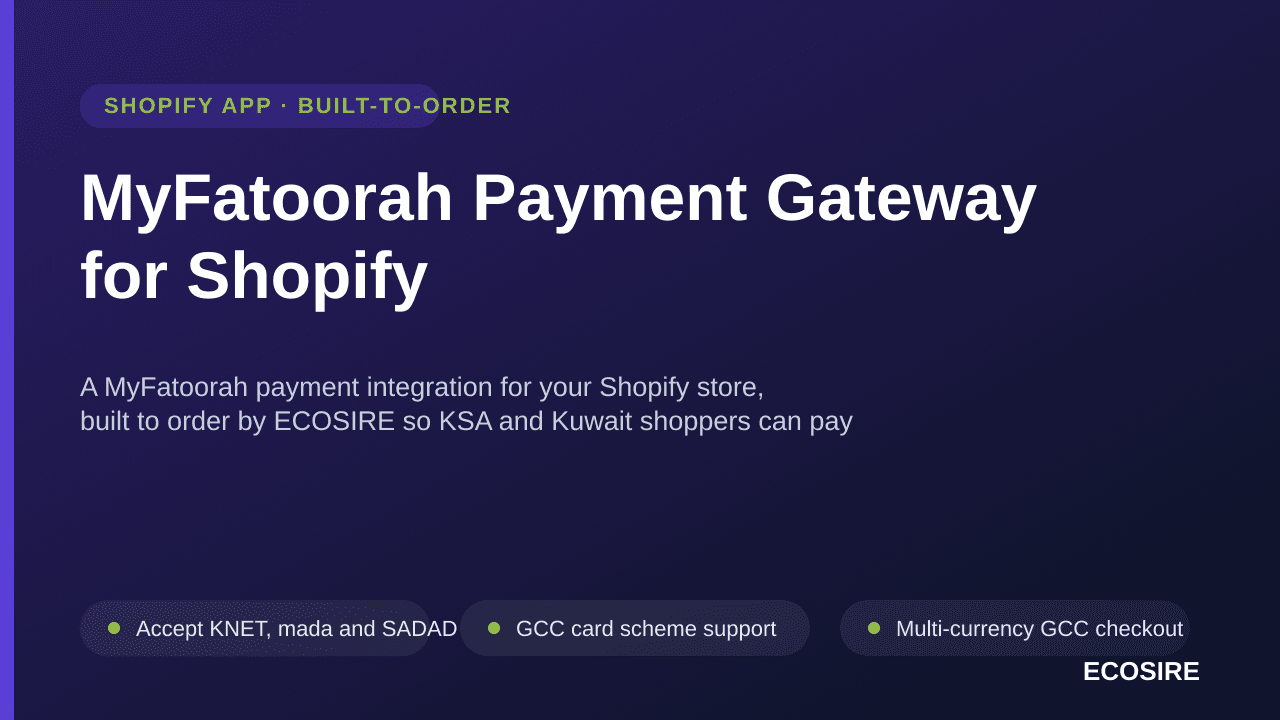 MyFatoorah Payment Gateway for Shopify
