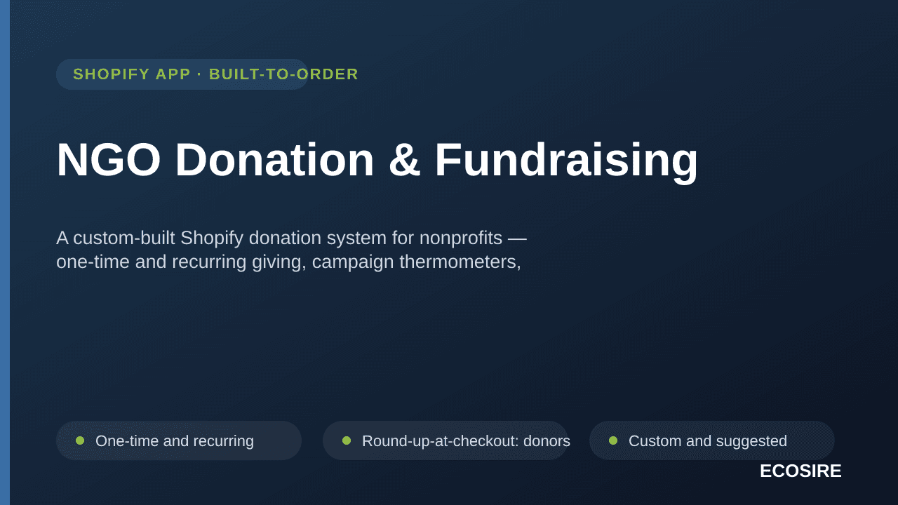 NGO Donation & Fundraising