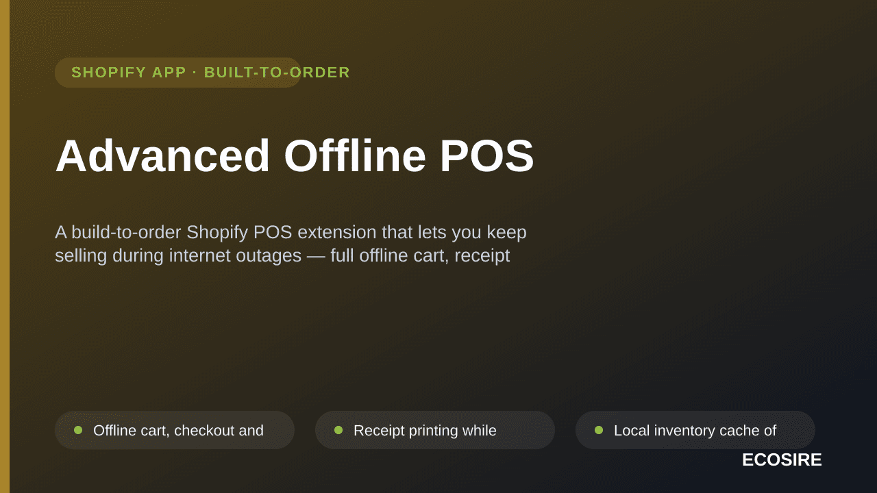 Advanced Offline POS