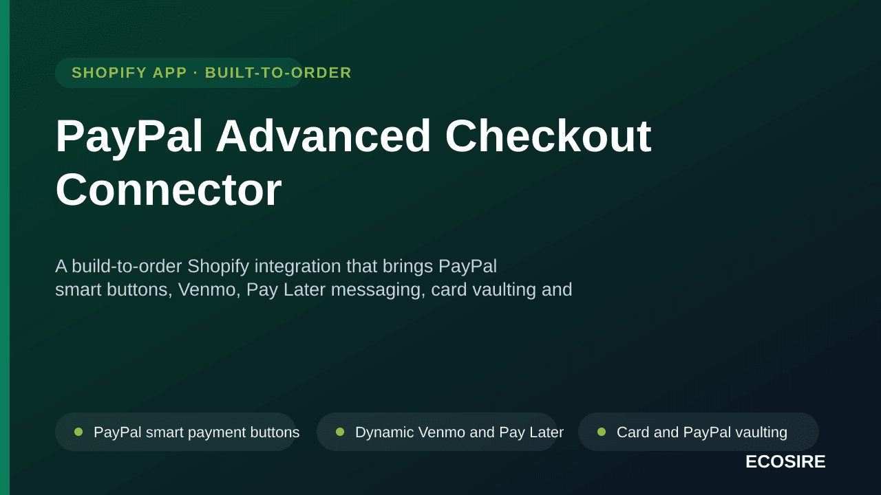 PayPal Advanced Checkout Connector