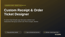 Custom Receipt & Order Ticket Designer thumbnail 1