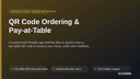 QR Code Ordering & Pay-at-Table thumbnail 1