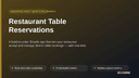Restaurant Table Reservations thumbnail 1