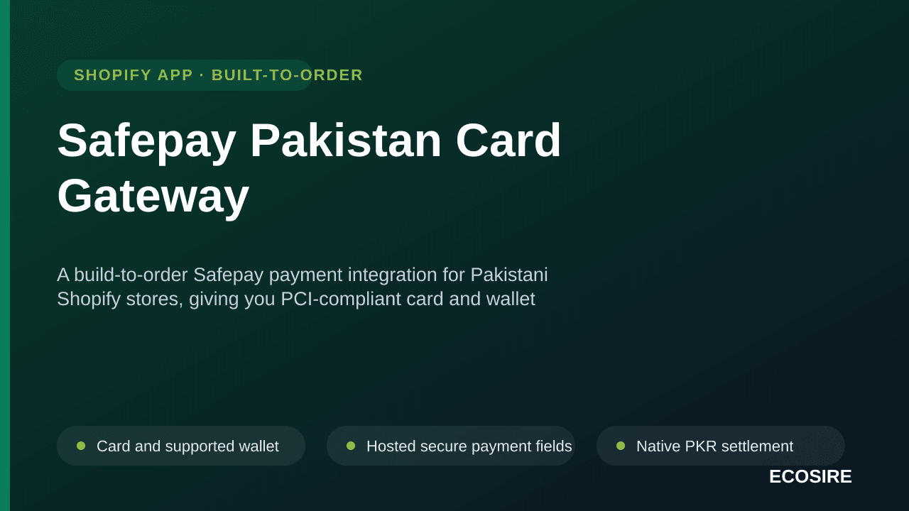 Safepay Pakistan Card Gateway