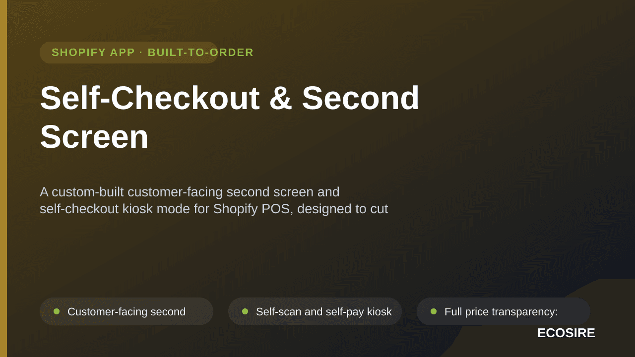 Self-Checkout & Second Screen