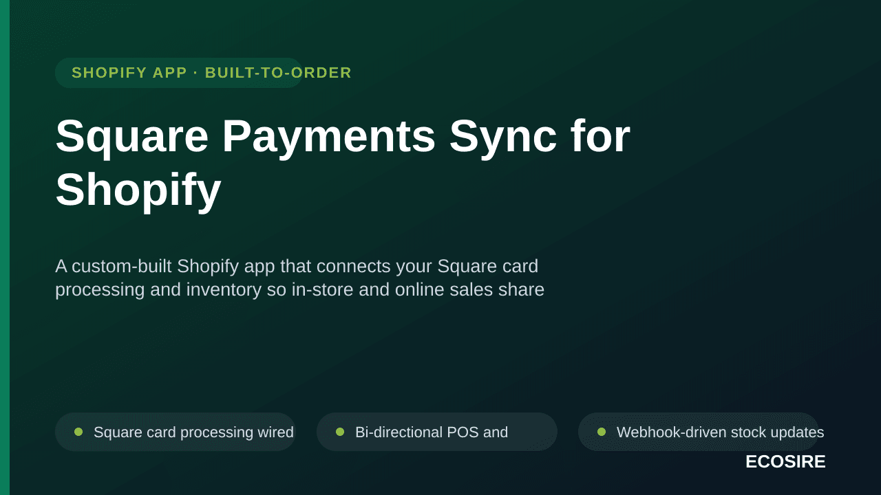 Square Payments Sync for Shopify