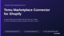 Temu Marketplace Connector for Shopify thumbnail 1