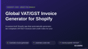 Global VAT/GST Invoice Generator for Shopify thumbnail 1