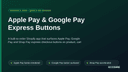 Apple Pay & Google Pay Express Buttons thumbnail 1