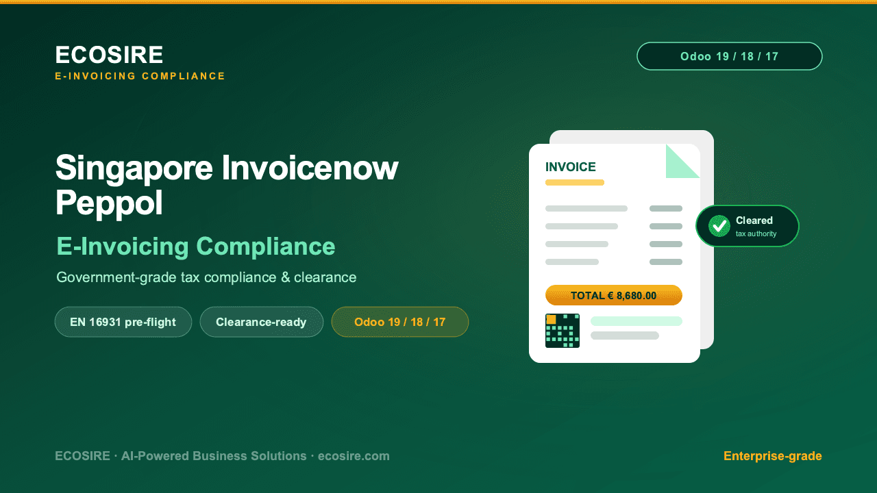 Singapore InvoiceNow (GST) Connector