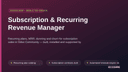 Subscription & Recurring Revenue Manager thumbnail 1