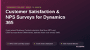 Customer Satisfaction & NPS Surveys for Dynamics 365 thumbnail 1