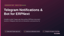 Telegram Notifications & Bot for ERPNext thumbnail 1