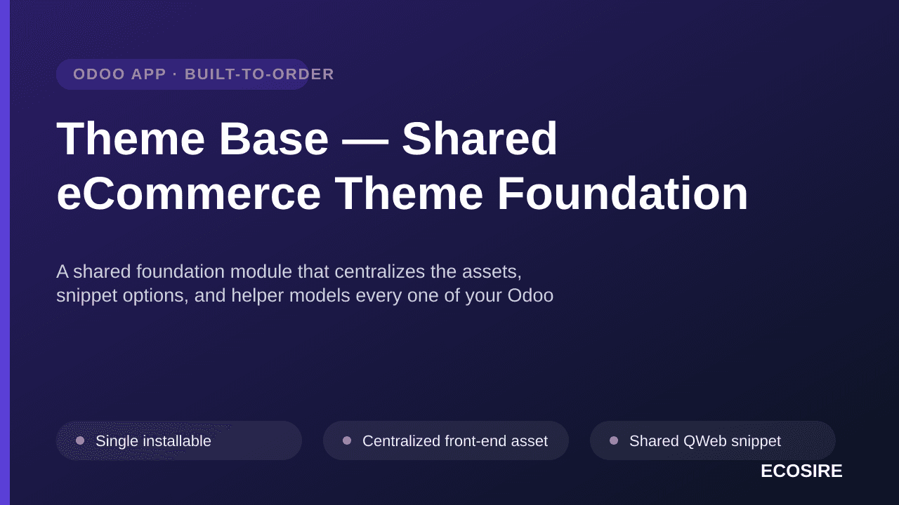 Theme Base — Shared eCommerce Theme Foundation
