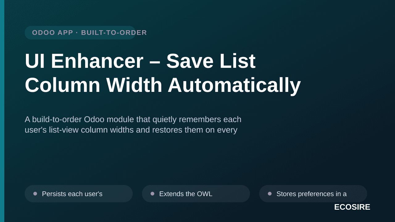 UI Enhancer – Save List Column Width Automatically