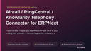 Aircall / RingCentral / Knowlarity Telephony Connector for ERPNext thumbnail 1