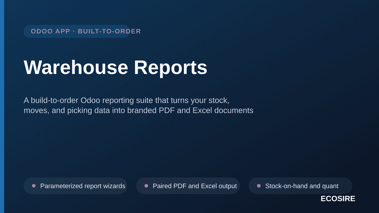 Warehouse Reports