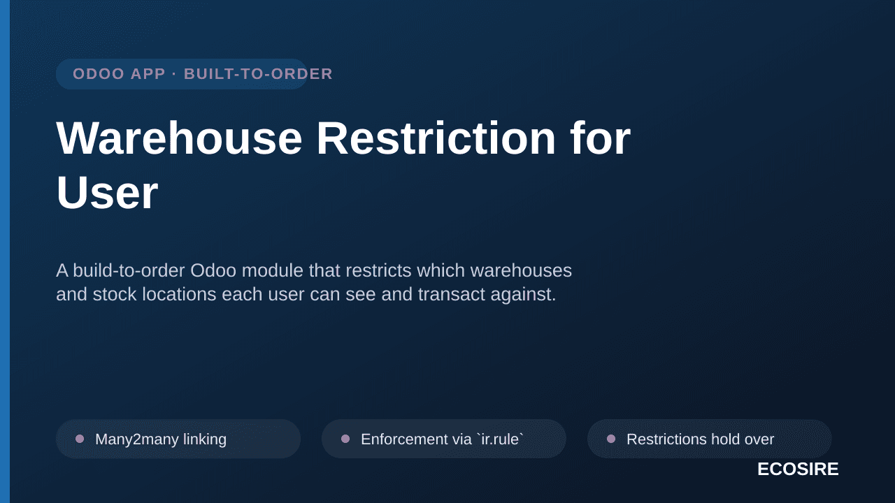 Warehouse Restriction for User