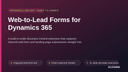 Web-to-Lead Forms for Dynamics 365 thumbnail 1