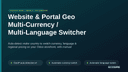 Website & Portal Geo Multi-Currency / Multi-Language Switcher for Odoo thumbnail 1