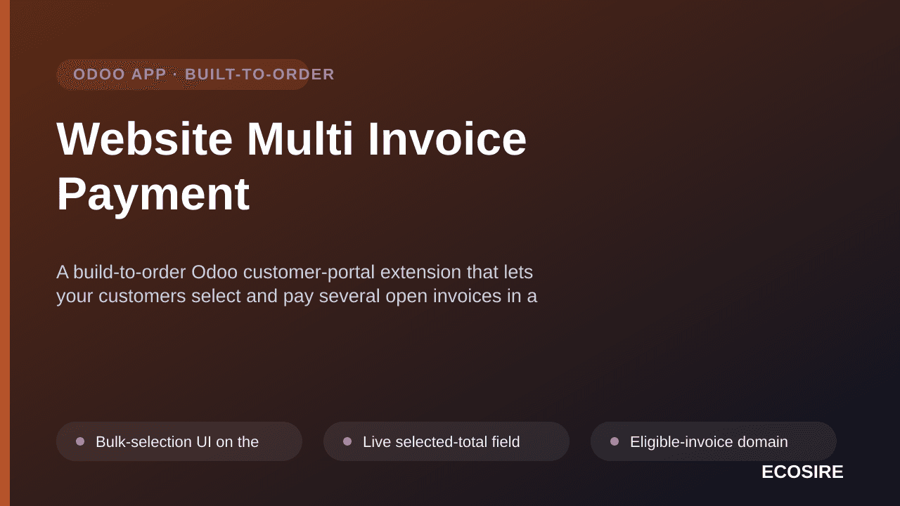 Website Multi Invoice Payment