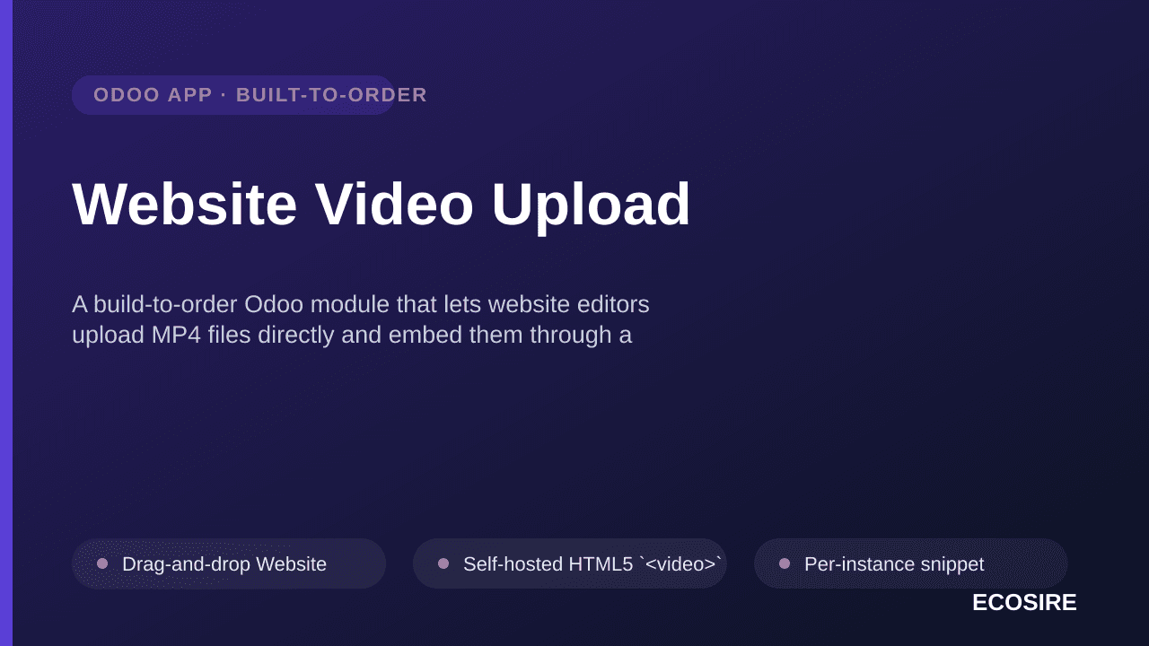 Website Video Upload