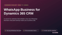 WhatsApp Business for Dynamics 365 CRM thumbnail 1
