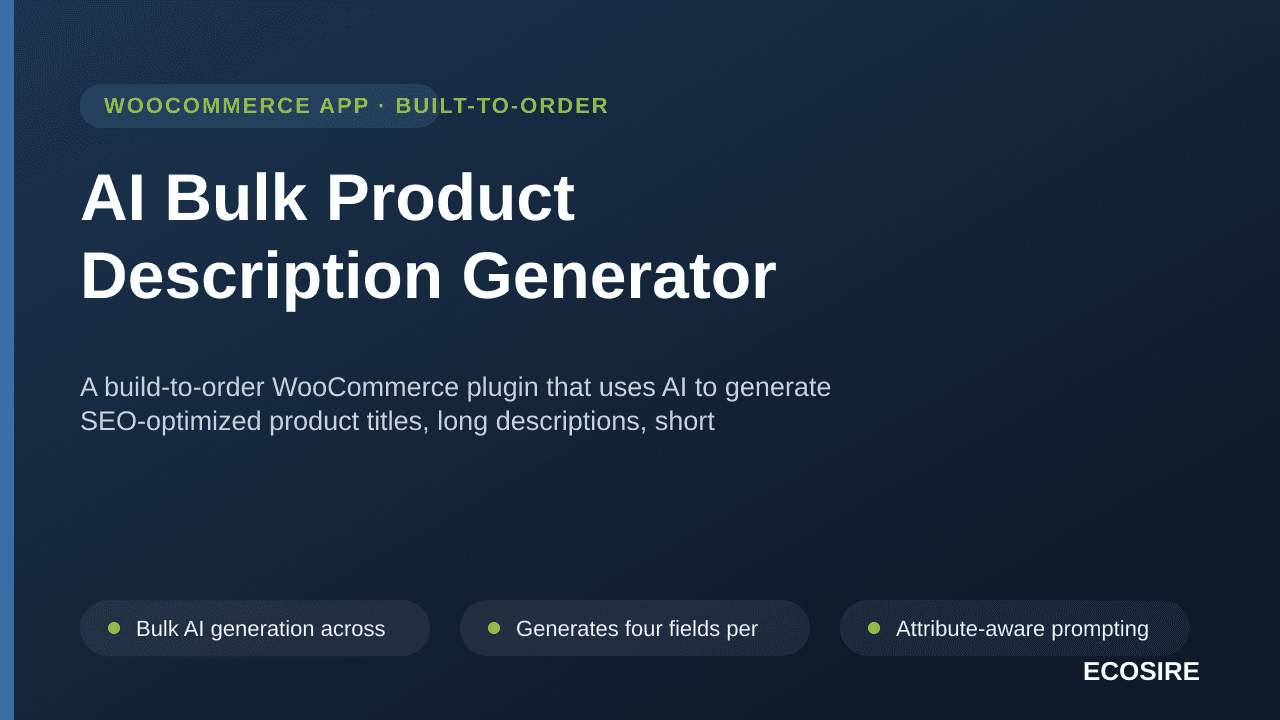 AI Bulk Product Description Generator
