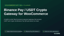 Binance Pay / USDT Crypto Gateway for WooCommerce thumbnail 1