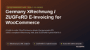 Germany XRechnung / ZUGFeRD E-Invoicing for WooCommerce thumbnail 1