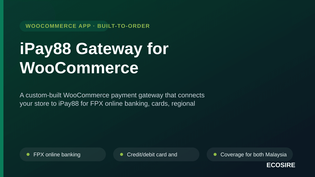 iPay88 Gateway for WooCommerce