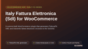 Italy Fattura Elettronica (SdI) for WooCommerce thumbnail 1