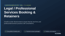 Legal / Professional Services Booking & Retainers thumbnail 1