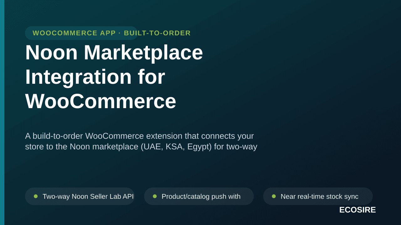 Noon Marketplace Integration for WooCommerce