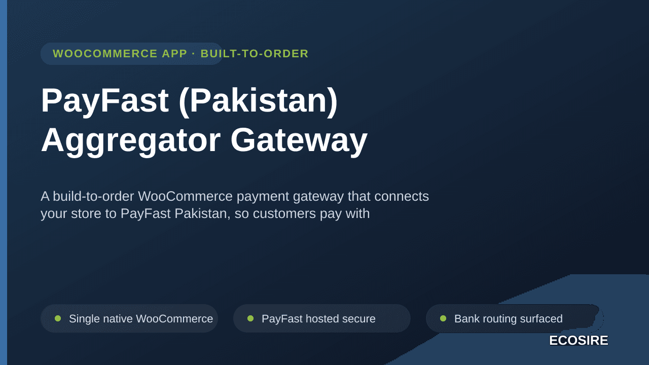 PayFast (Pakistan) Aggregator Gateway