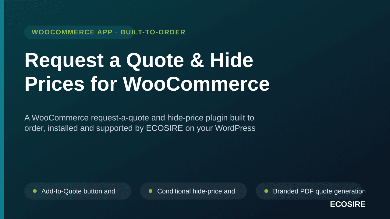 Request a Quote & Hide Prices for WooCommerce