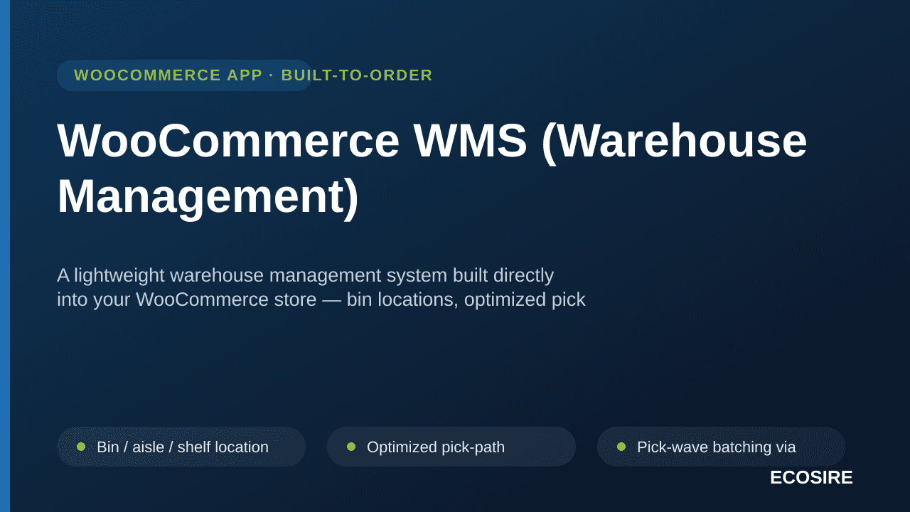 WooCommerce WMS (Warehouse Management)