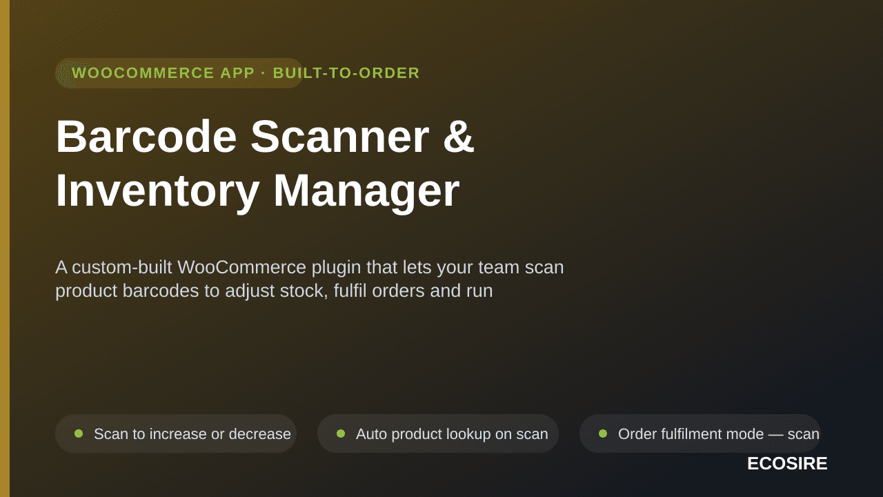 Barcode Scanner & Inventory Manager