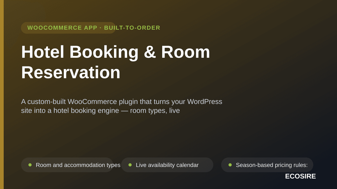 Hotel Booking & Room Reservation