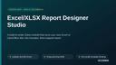 Excel/XLSX Report Designer Studio thumbnail 1