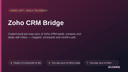 Zoho CRM Bridge thumbnail 1