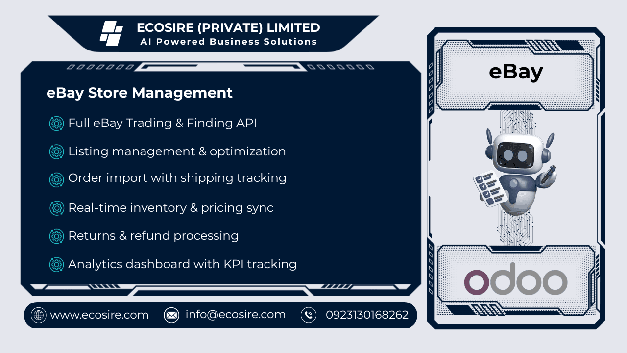 eBay Store Management — Enterprise-grade eBay-Odoo integration with auction support, bidirectional listing sync, and feedback — Image 1 of 1