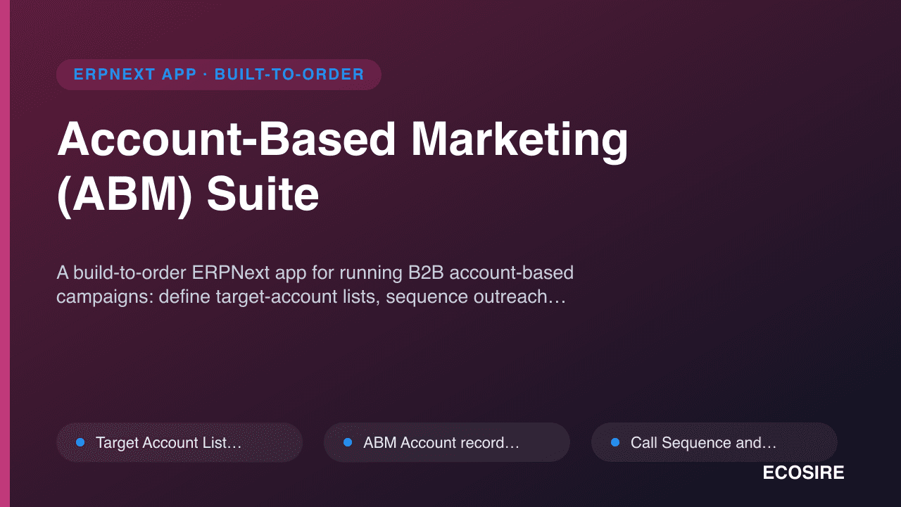 Account-Based Marketing (ABM) Suite